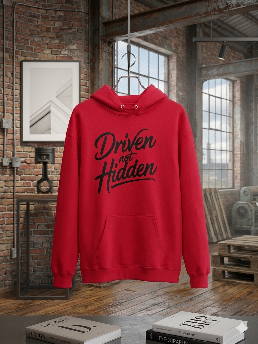 Driven Not Hidden Hoodie 100% Cotton Unisex