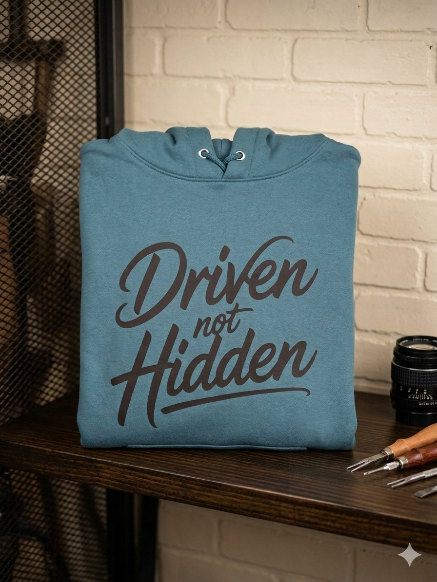 Driven Not Hidden Hoodie 100% Cotton Unisex
